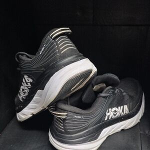 Hoka Men's Black and Gray Athletic Shoes